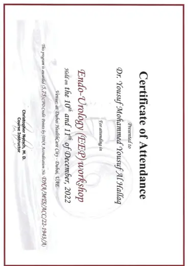 Endo-Urology (EEP) Workshop — Dubai